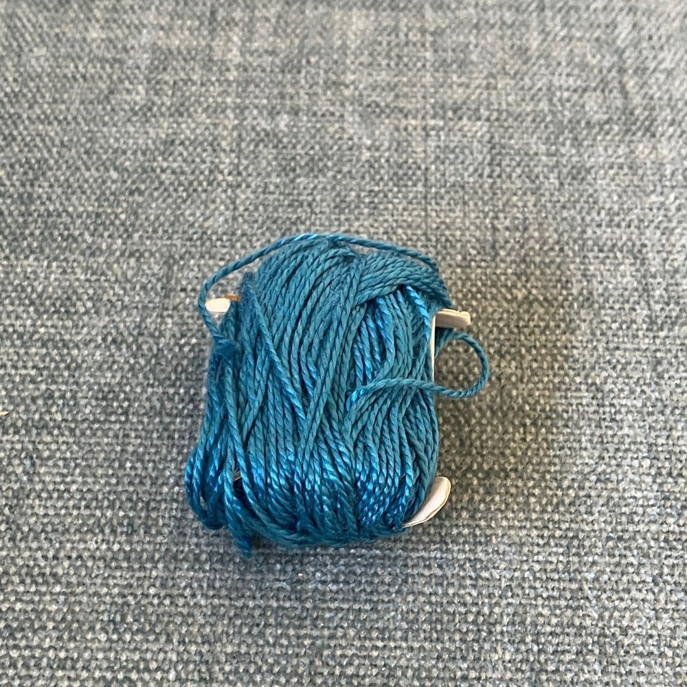 Blue Needlepoint Thread Yarn